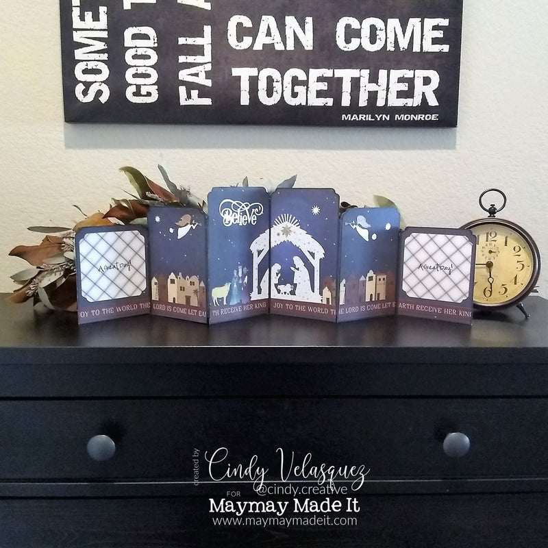 MAYMAY'S PICTORIAL DESIGN TEAM ACCORDION FOLD OUT CARD