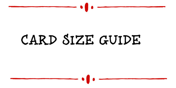 CARD SIZE GUIDES
