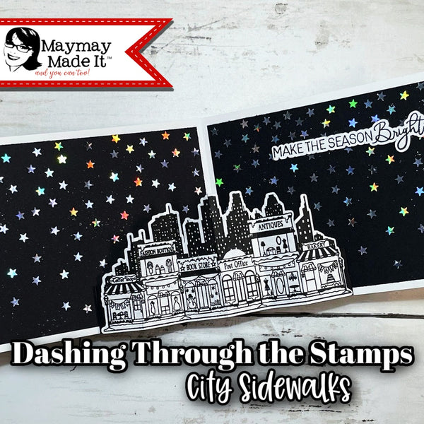 Dashing Through the Stamps~ City Sidewalk