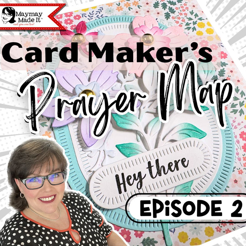Blank to beautiful:  White Card Stock is anything but boring!  Prayer Map Episode 2