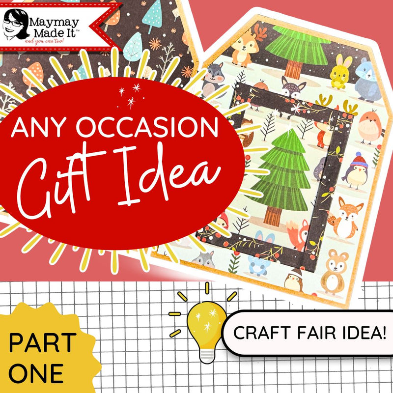 At least one person on your gift list needs this!  Tag Shaped Mini with Acetate Photo Pockets