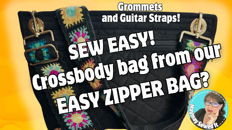 My Favorite Bag Remix! Zipper Bag to Crossbody with a Bold Strap