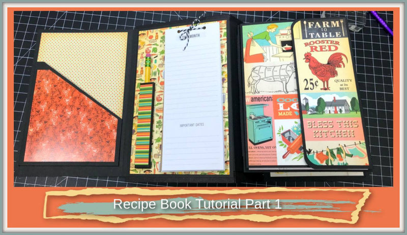 Recipe Book with Recipe Cards DT Project by Dawn Soto