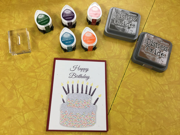 Vinnie is making a card!!!!