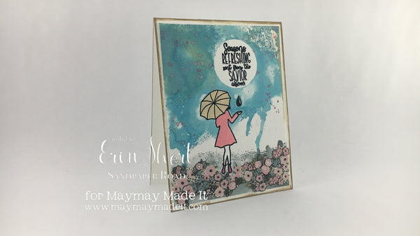 Showers of Blessings Distress Oxide Card DT Project by Erin Short