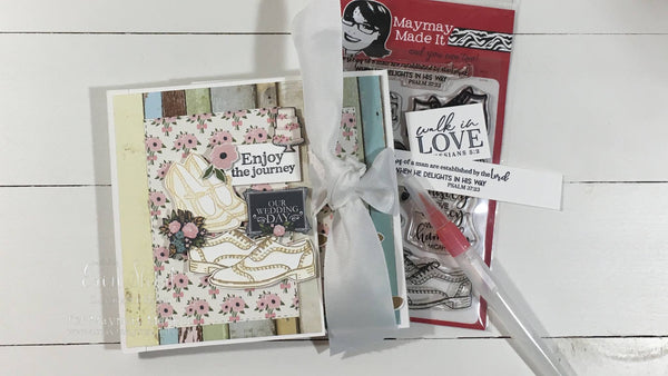 Wedding Accordion Book DT Project by Erin Short