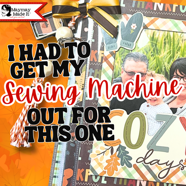 Sewing in a Mini Album?  Yep!  Plastic Photo Sleeve Album Part 3