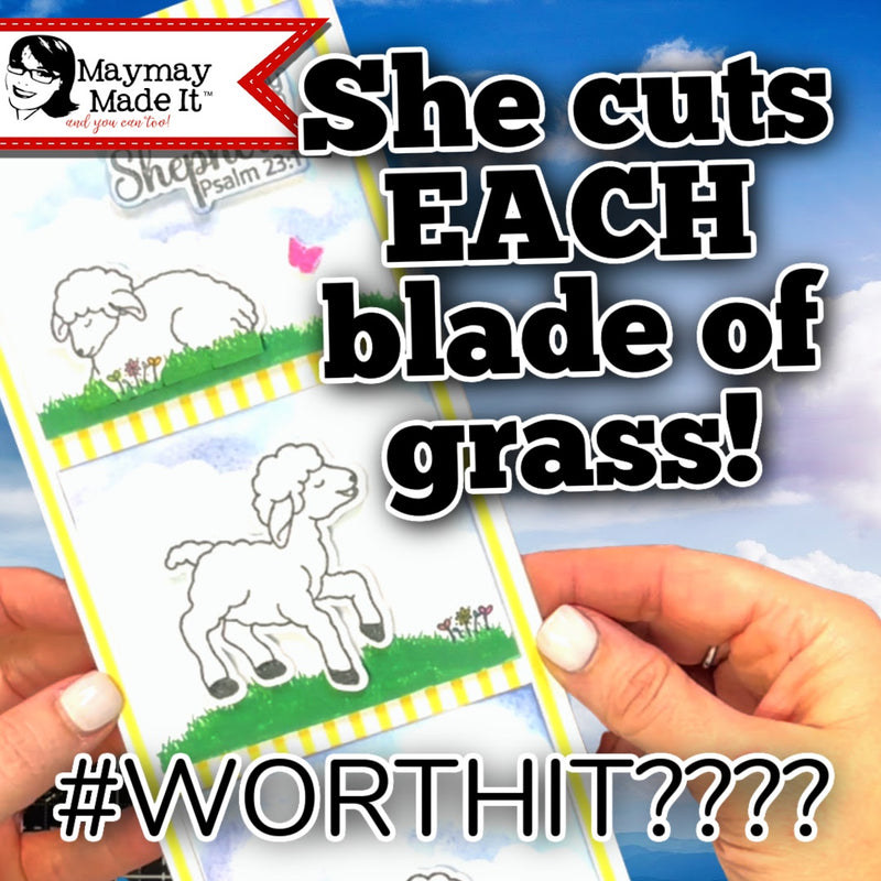 Extra effort makes this card Extra cute!  Let’s just call these Shannon Clouds!