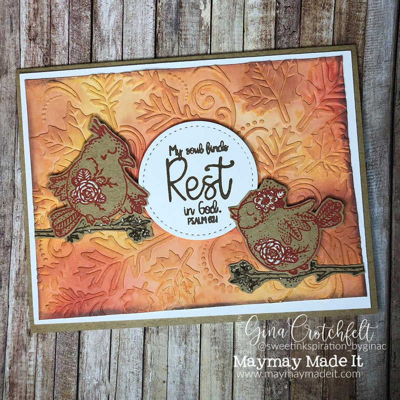 MAYMAY'S PICTORIAL DESIGN TEAM Distress Oxide Ink Fall Card