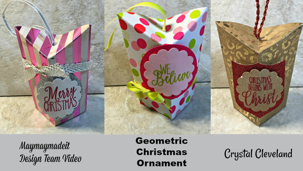 Geometric Christmas Ornament by Crystal Cleveland