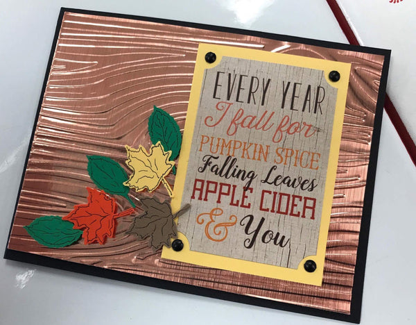 Copper Embossed Cards