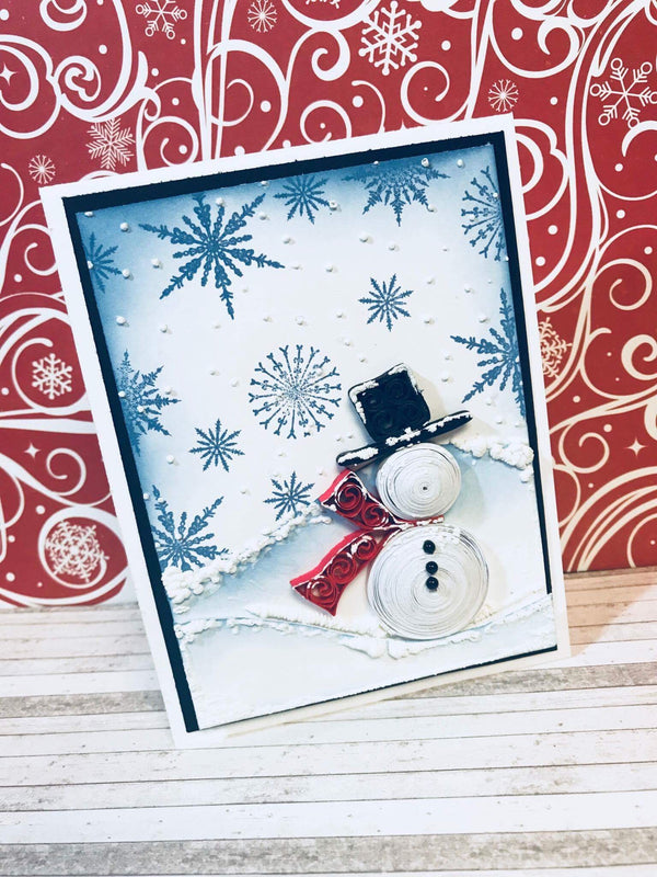 Quilled Snowman Card