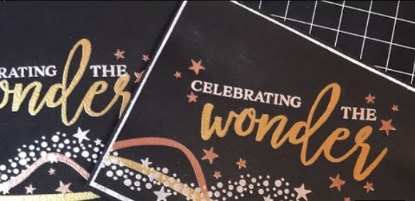 Tricolor Heat Embossing Featuring  Wonder Stamp Set