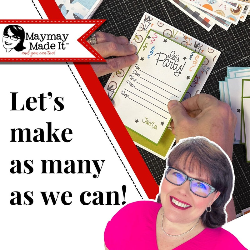 Stretching this paper pack to its limits!  39 Invitations in a SNAP!