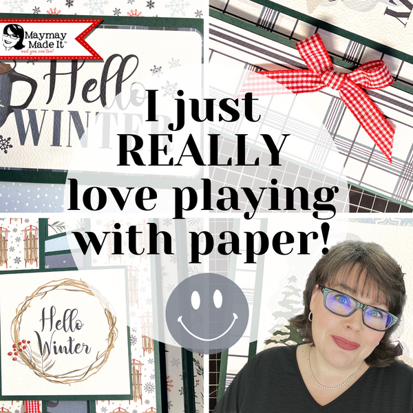 My albums are too busy?  This one is practically TOO MUCH!  Part Two of Letting the Paper Do Work