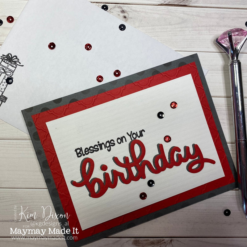 Maymay's Pictorial Design Team Birthday Blessing Card