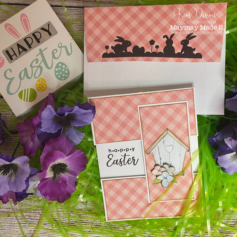 Maymay's Pictorial Design Team Happy Easter Bridge Card