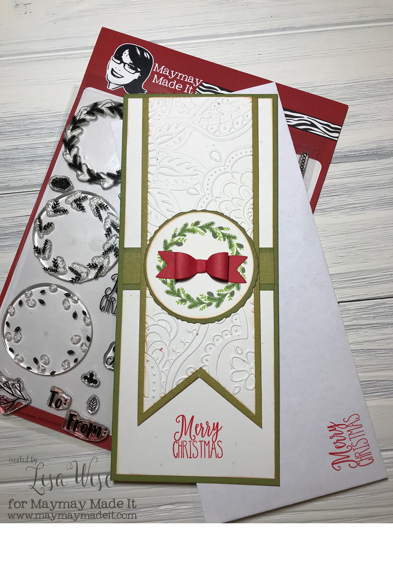 Design Team Challenge-Layer it Up, Wreath Card