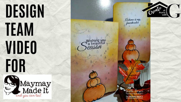 Autumn||Fall Stacked Pumpkin Card