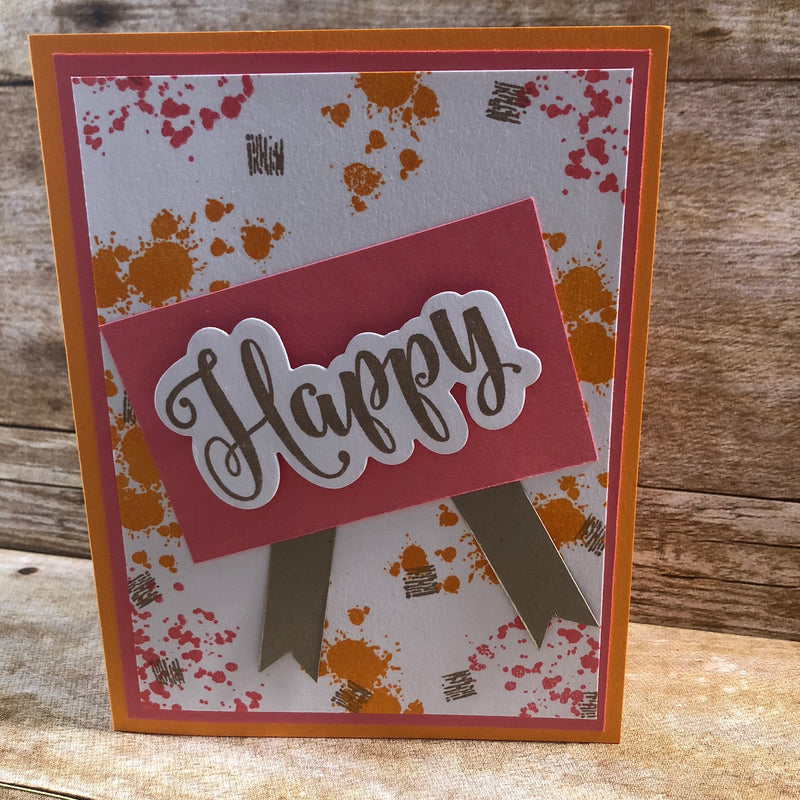 Blog Design Team Color Throw Down Challenge - Happy Card
