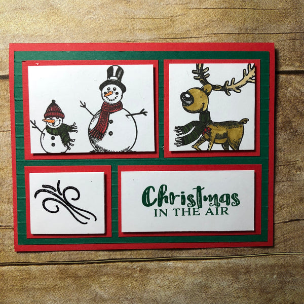 Embossed Snowman Card