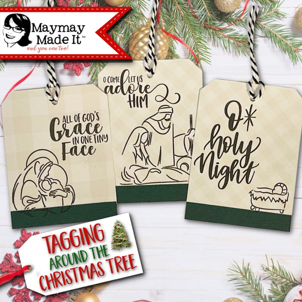 One Sheet Christmas Tags!