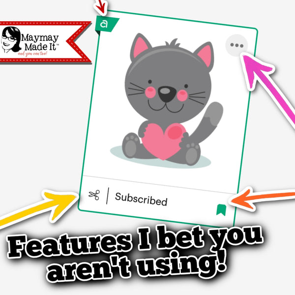 This might teach you a new trick!!!  Features and their features!  Cricut