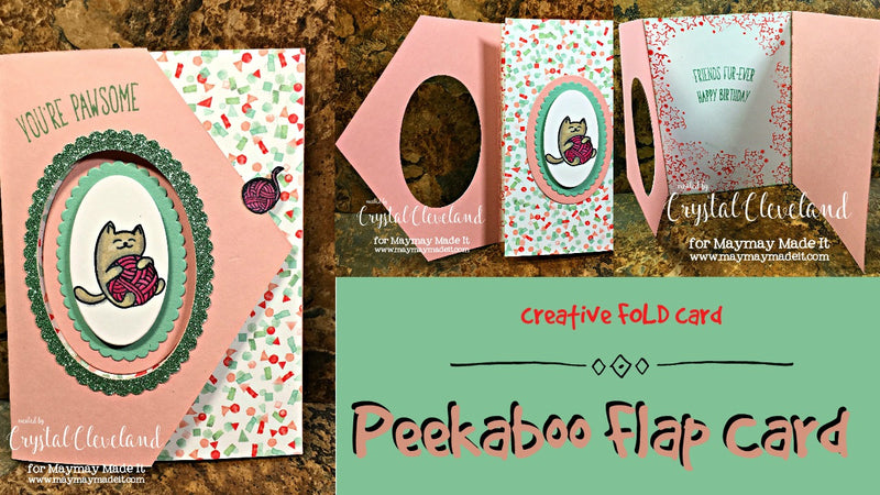 Design Team Challenge/Fancy Fold Card/ Peekaboo Flap Card