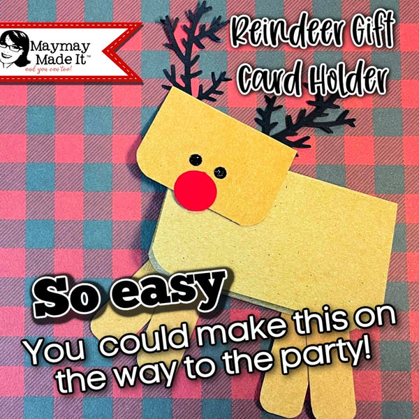 The Crafter Show Reindeer SOOOOO EASYYYYY!  Reindeer Gift Card Holder