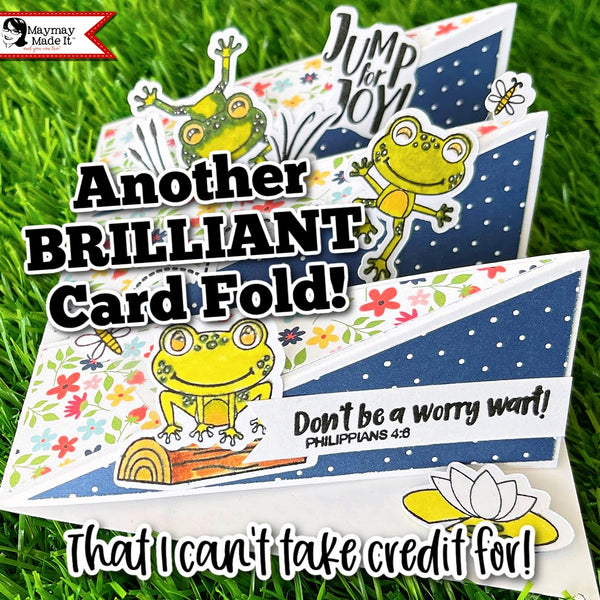 Twisted Triple Easel Card A2-ish Size