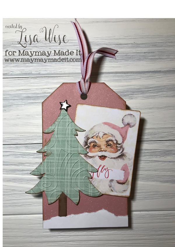 Design Team Challenge, Emboss Like a Boss, Santa Baby Tag