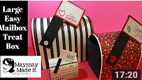 Large Valentine's Day Treat  Mailbox