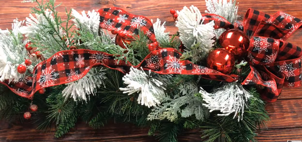 Christmas Swag Wreath "Cheater Method"