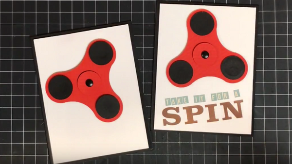 Fidget Spinner Card free Files to make it