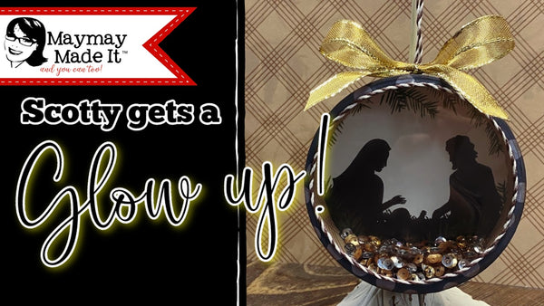 DIY Trash to Treasure Shaker Ornament: Scotty Glow Up