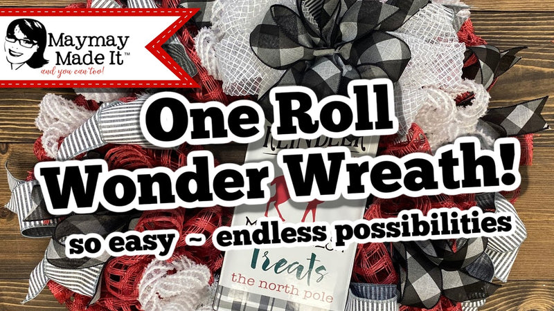 One Roll Wonder Mesh Wreath