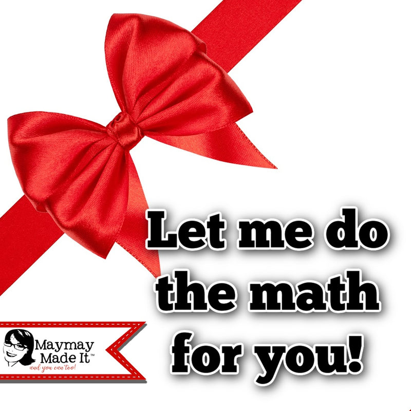 I did the math for you! Easy to make bow for any project