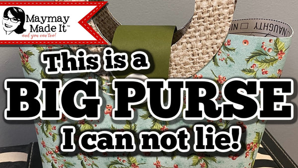 BIG Paper Purse with a Circle Handle