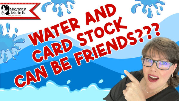 Craft Hack:  Using water to transfer images to card stock!