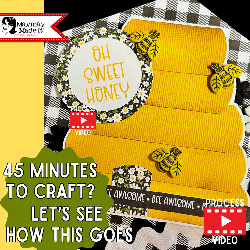 Taking advantage of bits of time to craft…I take you along on my 45 minutes