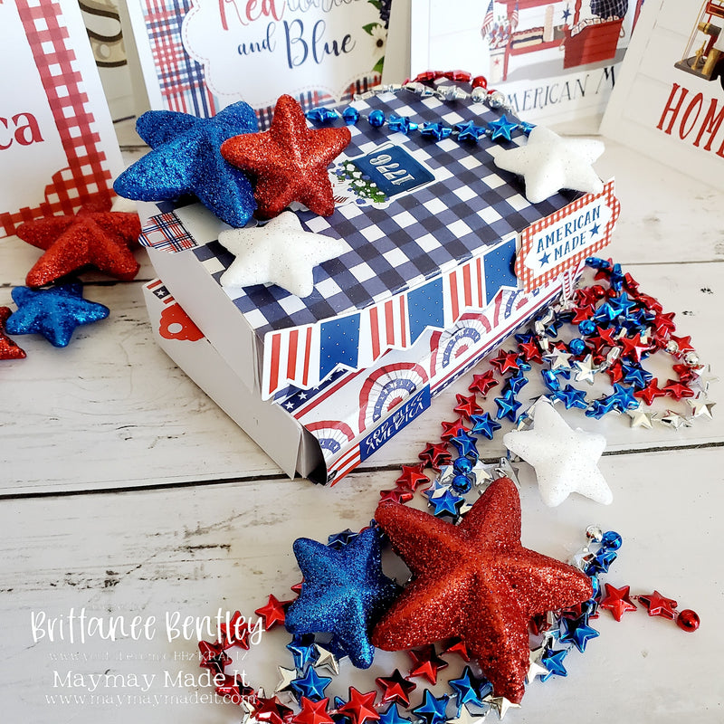 Maymay's 2021 Spring/Summer DT Brittanee Bentley God Bless America Paper Challenge