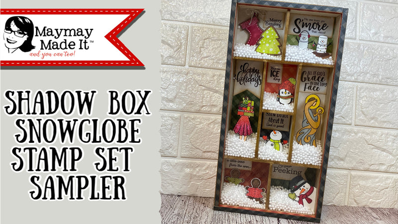 Shadow Box Snowglobe Stamp Set Sampler