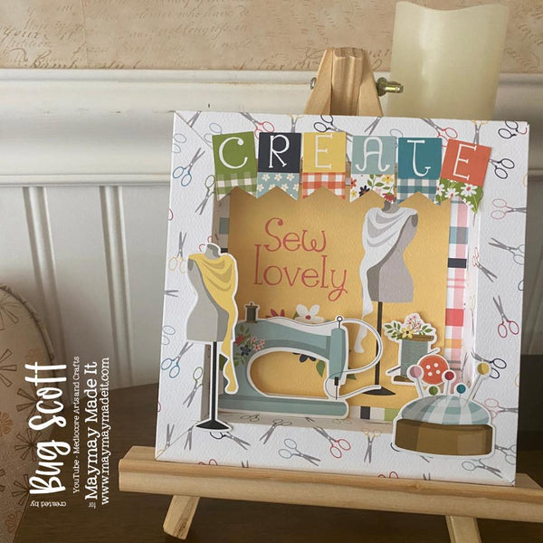 MAYMAY'S 2021 SPRING/SUMMER DT BUG SCOTT~PAPER SHADOW BOX