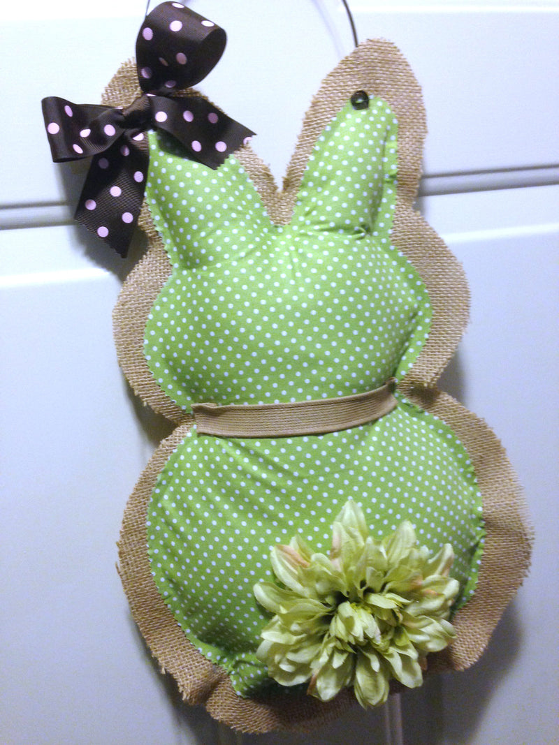 Fabric Bunny Door Hanger with Free Pattern