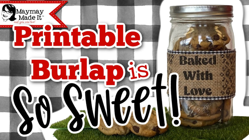 Printable Burlap is So Sweet!
