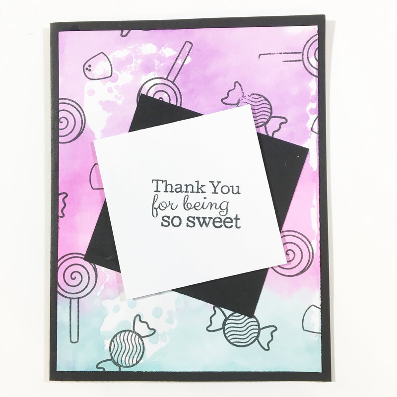 Inked Background Card