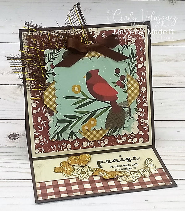 MAYMAY'S PICTORIAL DESIGN TEAM  EASEL CARD