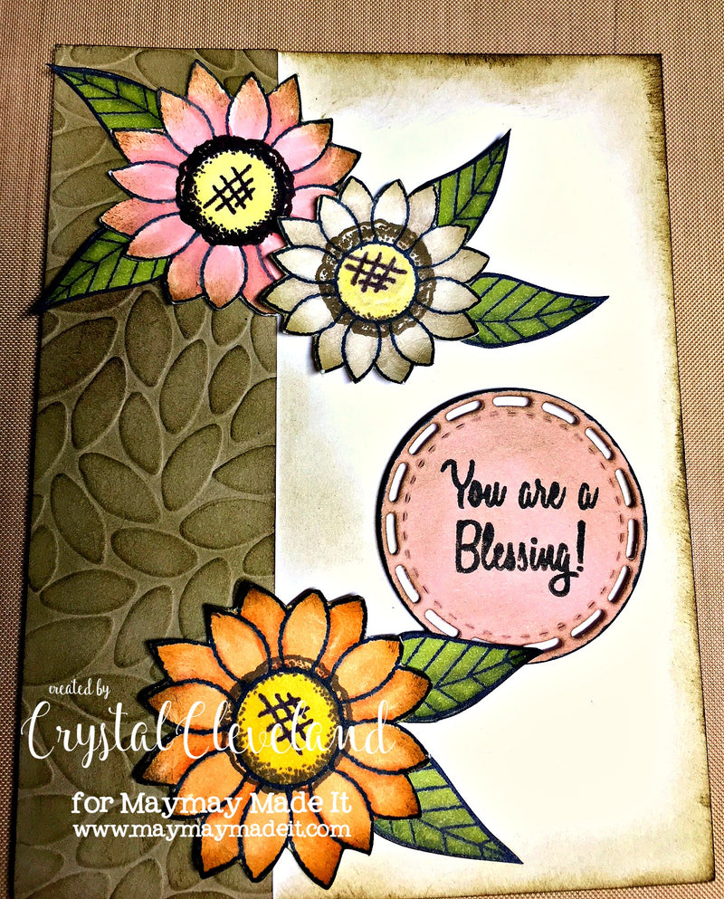 sunflowers wishes part of the color throw down challenge for the blog DT