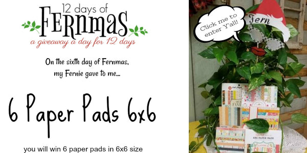 12 DAYS OF FERNMAS, A GIVEAWAY A DAY FOR 12 DAYS~DAY 6