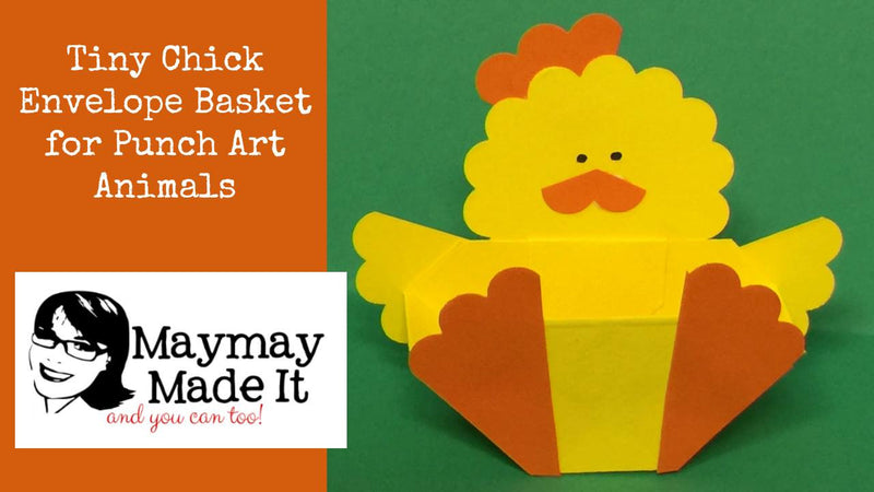 Tiny Chick Envelope Basket for Punch Art Animals